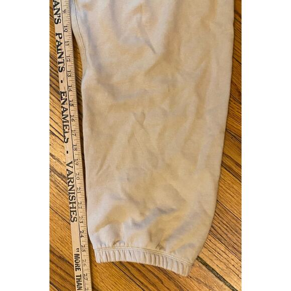 Teddy Fresh Embroidered Roses Rhinestones Thick Joggers Pants Women’s 2XL Beige - Picture 10 of 10